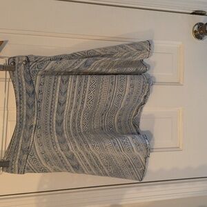 dELiA*s Light Blue Geometric Mini Skirt